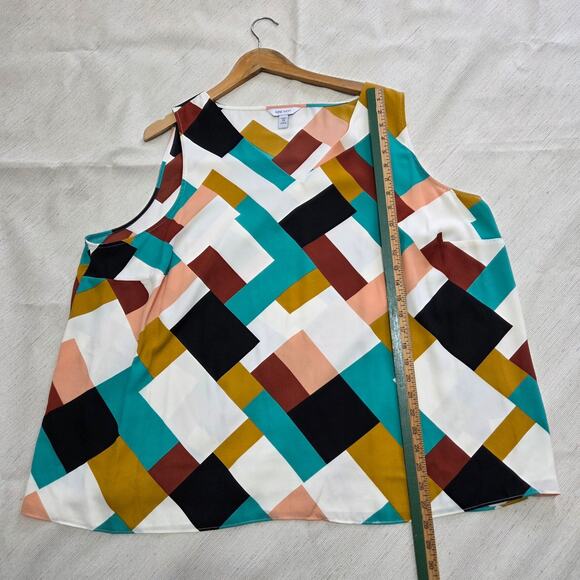 Nine West silky tank top blouse womans plus size 3X - Picture 5 of 7